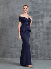Women's Off Shoulder Floral Applique Surplice Neck Party Dress
